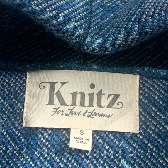 Knitz For Love & Lemons Green Grandpa’s Plaid Cardigan - Picture 5 of 12